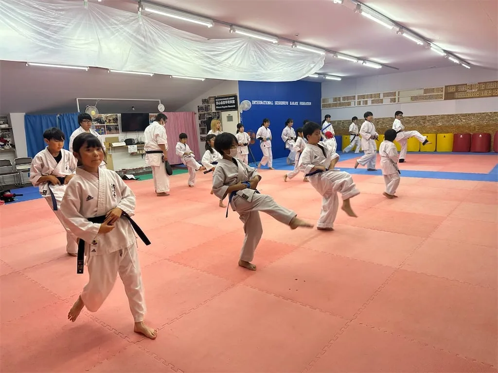 Junior karate class