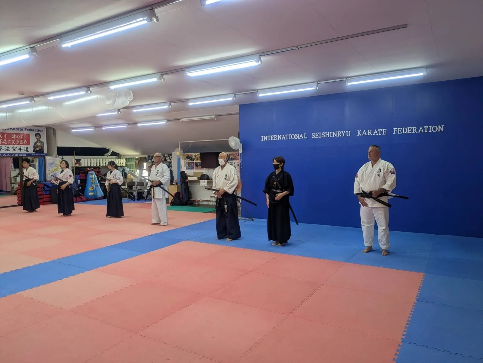 An iaido practice session