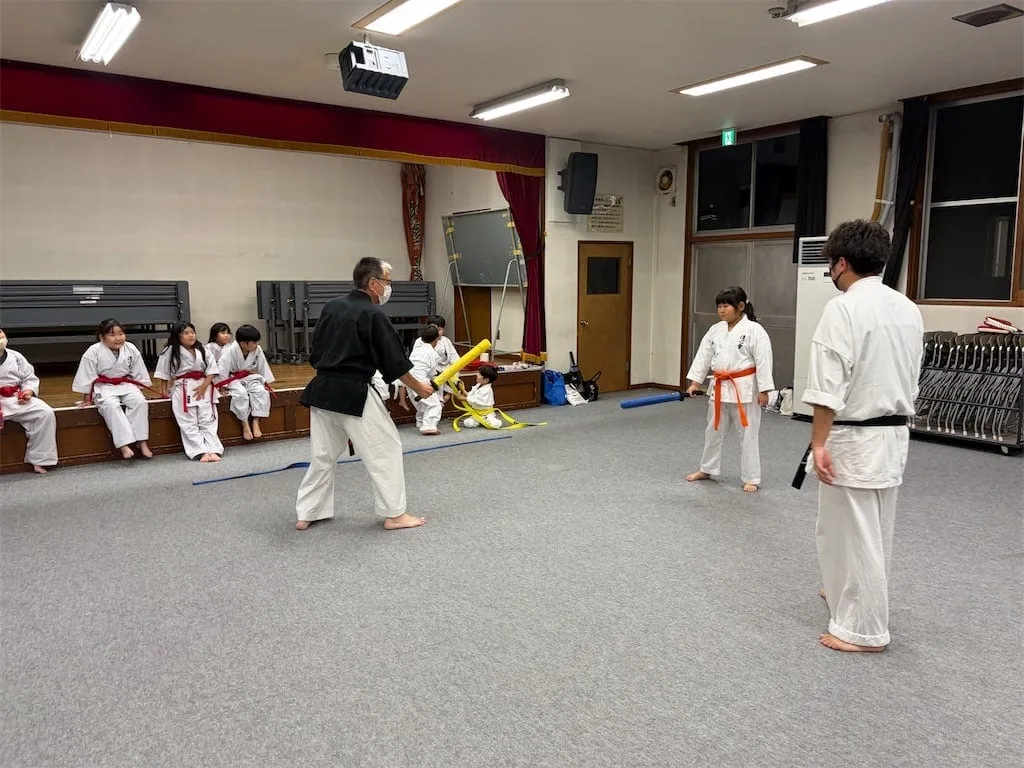scene of the training/practice