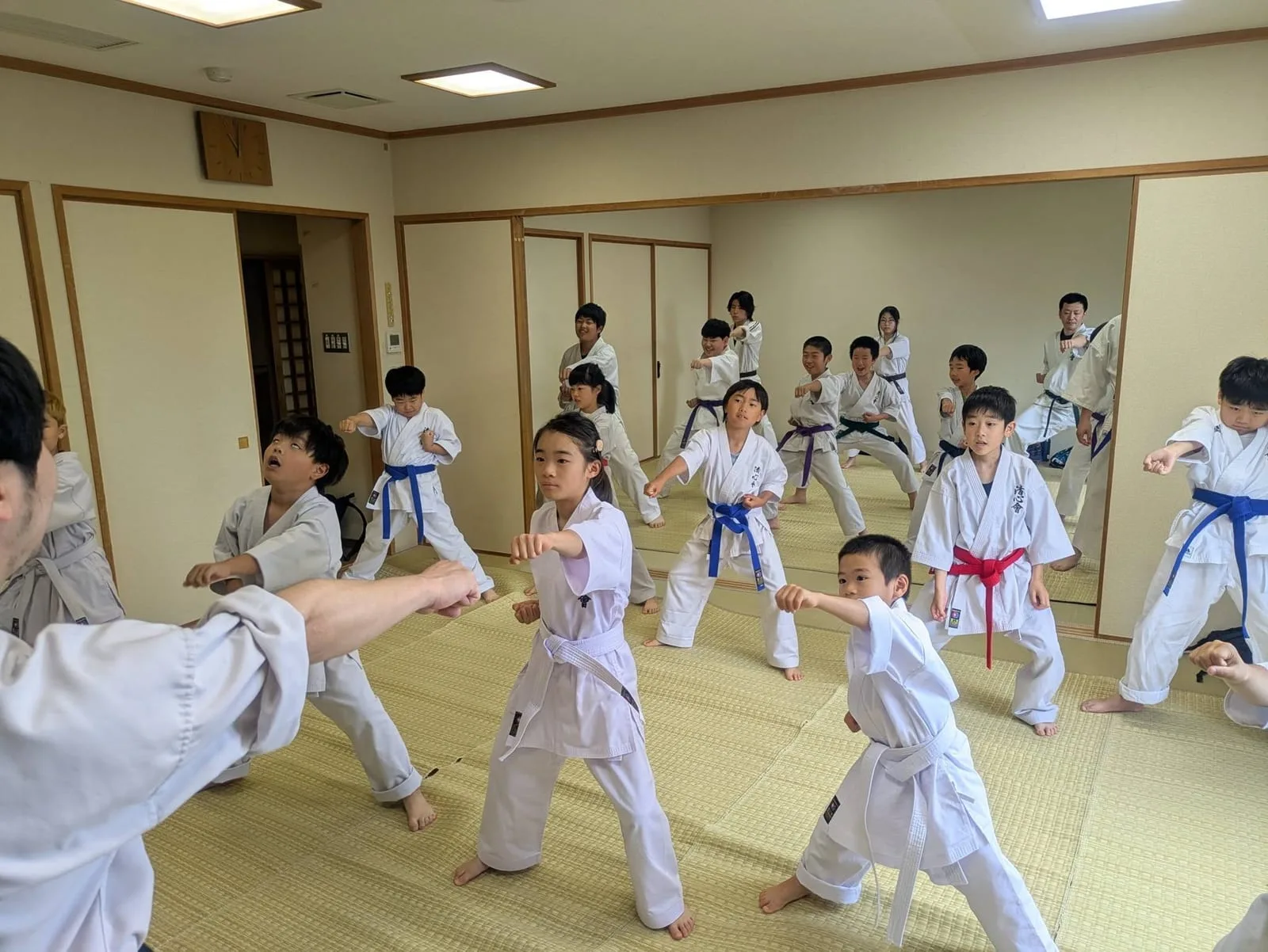 Training session at the Minami-Ainosato Branch