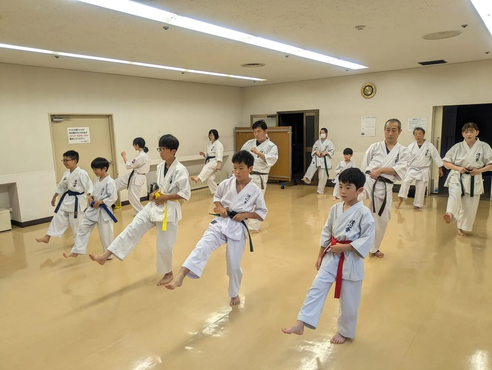 Practice session at the Momijidai Branch