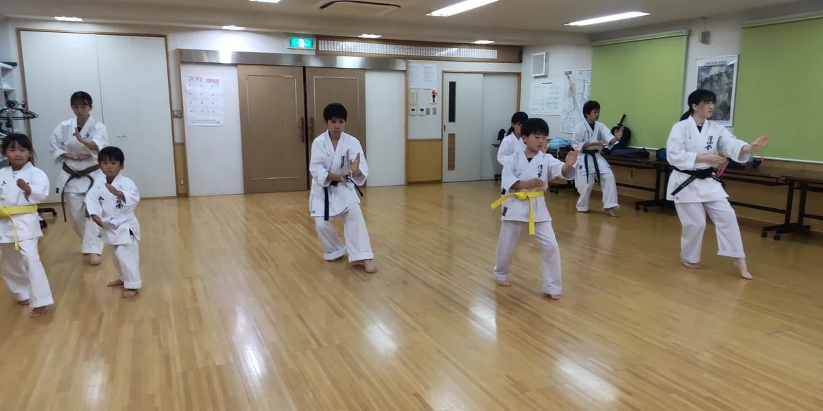Satozuka Karate Class practice session
