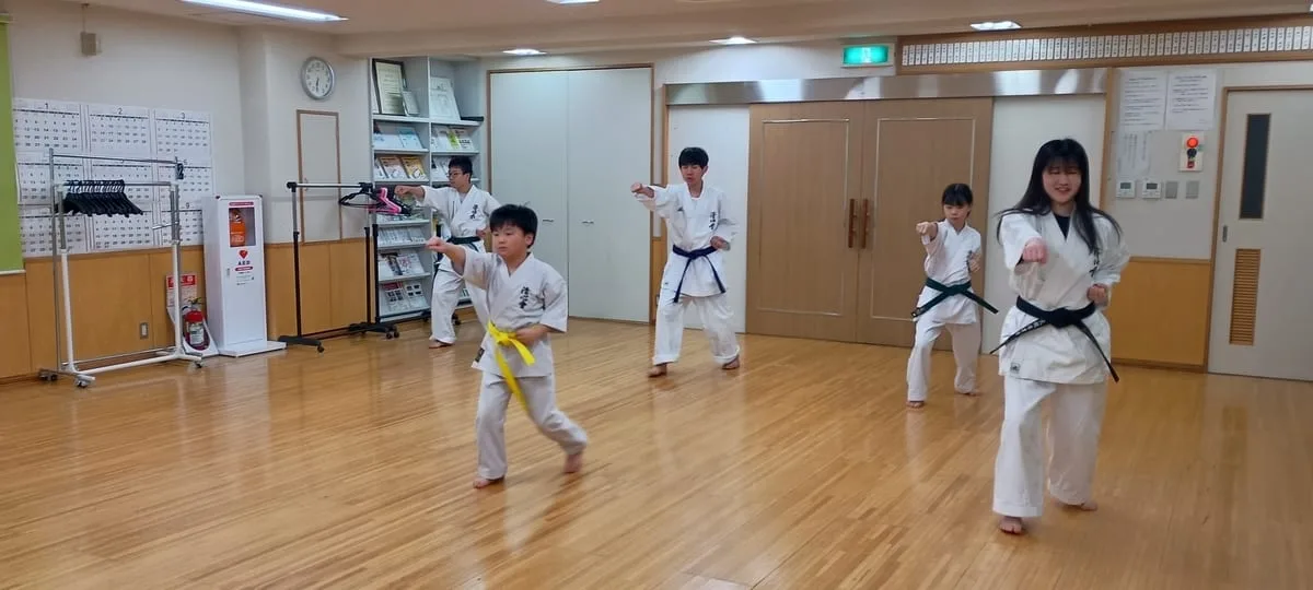 Satozuka Karate Class practice session