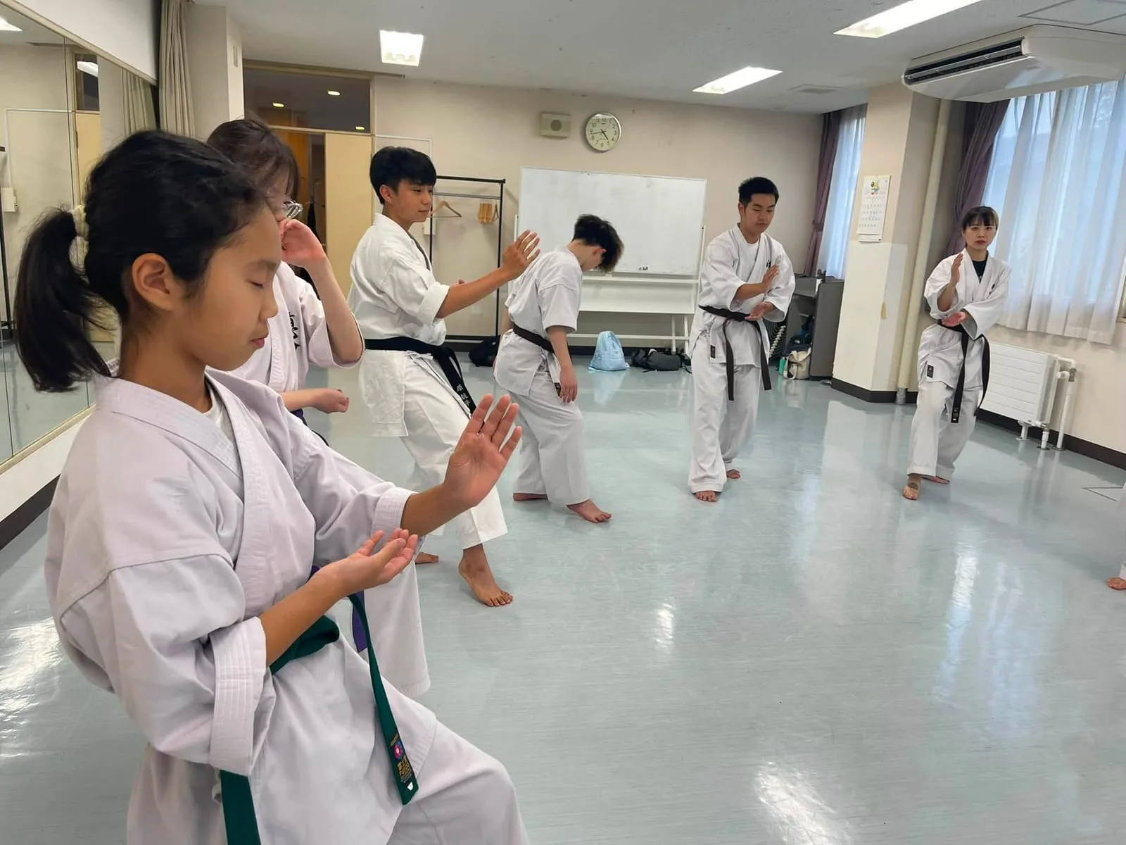 Training session at the Toyohira Park Branch